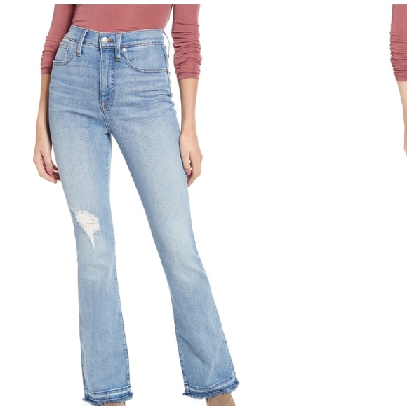 Madewell High waisted skinny flare denim jeans 29 - Picture 5 of 8